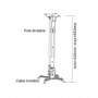 Sunne | Projector Ceiling mount | PRO02S | Tilt, Swivel | Maximum weight (capacity) 20 kg | Silver - 4